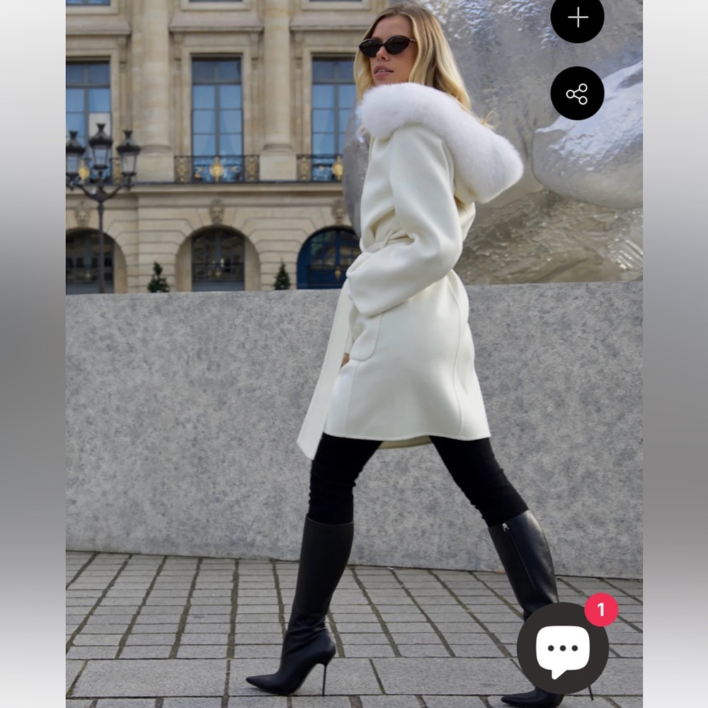 L.Cuppini THE PARIS COAT IVORY size XS